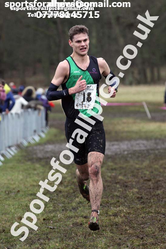 Junior men, 2018 Northern Cross Country Champs., Harewood House, Leeds. Photo: David T. Hewitson/Sports for All Pics